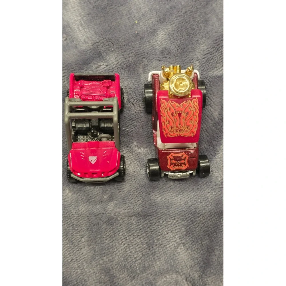 Hot Wheels Fore Wheeler Golf Cart & Matchbox Yamaha Rhino Red Diecast Lot